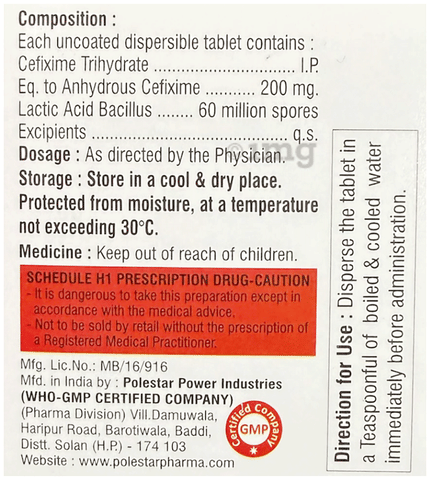 Capixime 200 LB Tablet image