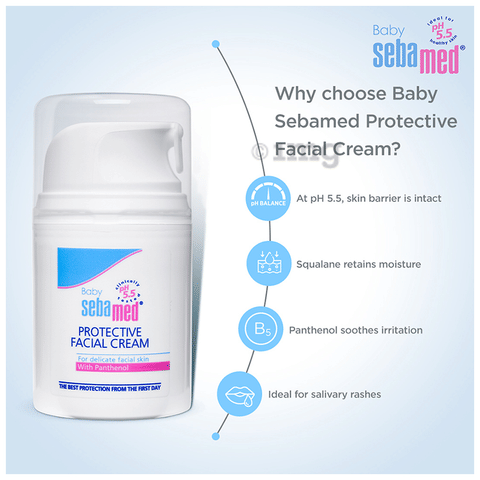 Sebamed Baby Protective Facial Cream|pH Face Cream|Vitamin E for  Soft Skin