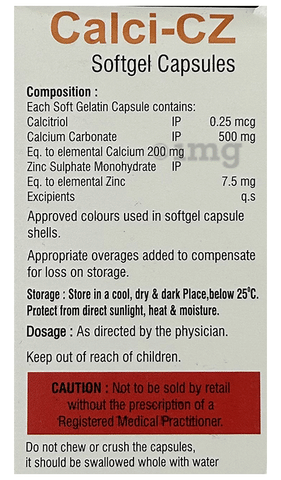 Calci-CZ Softgel Capsule image