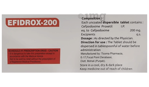 Efidrox 200 Tablet DT image