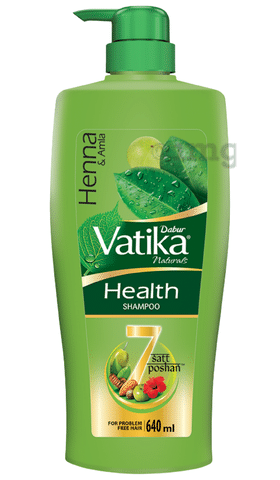Dabur Vatika Naturals Amla  Bhringraj Long  Black Shampoo Buy pump  bottle of 640 ml Shampoo at best price in India  1mg