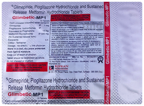 Glimbetic-MP1 Tablet SR image