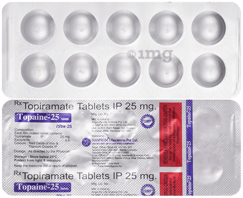Topaine 25mg Tablet image
