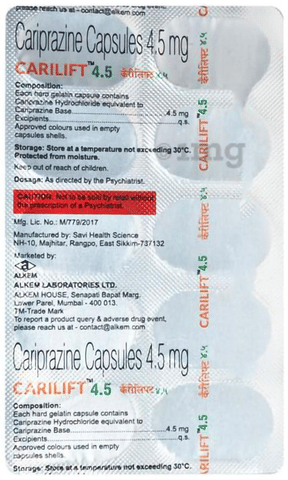 Carilift 4.5mg Capsule image Carilift 4.5mg Capsule image