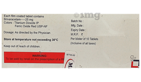 Brivanext 25 Tablet image