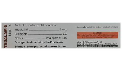 Tadalam 5 Tablet image