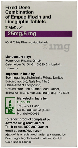 Ajaduo 25mg/5mg Tablet image Ajaduo 25mg/5mg Tablet image