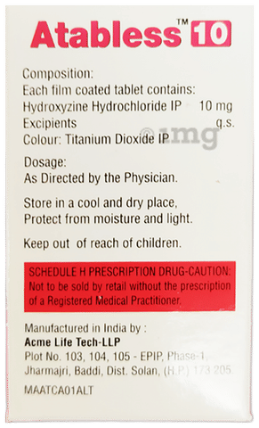 Atabless 10 Tablet image