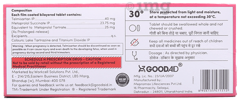Aidsartan Beta 25 Tablet PR