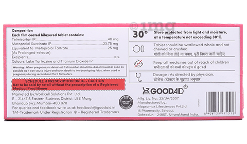 Aidsartan Beta 25 Tablet PR image