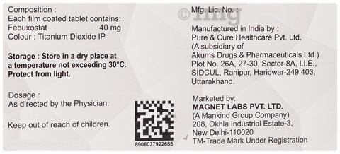 Febuhelp 40mg Tablet image