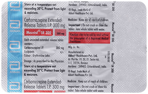 Mazetol SR 300 Tablet image Mazetol SR 300 Tablet image