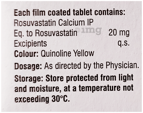 Rozansh 20 Tablet image Rozansh 20 Tablet image