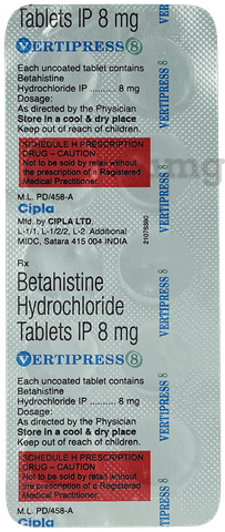 Vertipress 8 Tablet image