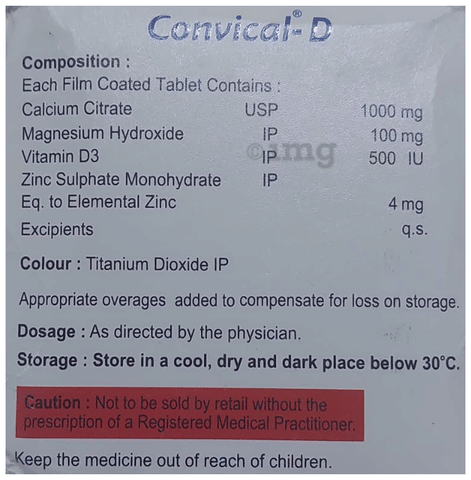 Convical-D Tablet image