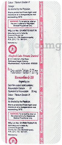 Rosuvford 20mg Tablet image Rosuvford 20mg Tablet image
