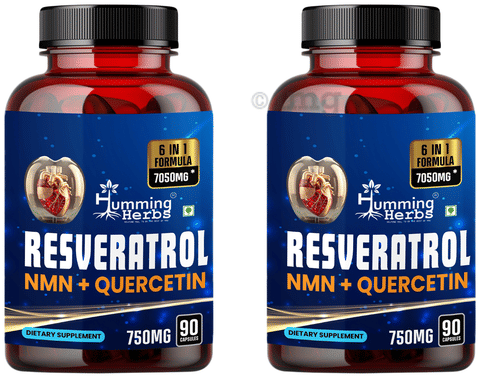 Humming Herbs Resveratrol Nmn + Quercetin Capsule (90 Each): Buy