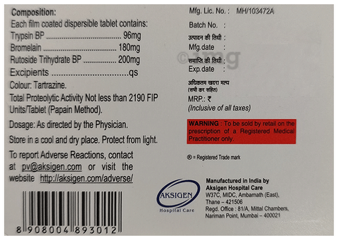 Disperzyme Tablet image