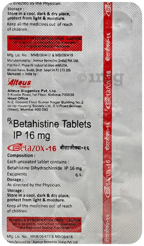 Betazox 16 Tablet image Betazox 16 Tablet image