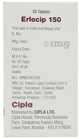 Erlocip 150 Tablet image