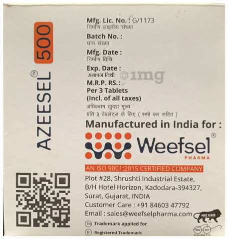 Azeesel 500 Tablet image