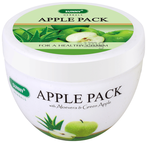 Sunny Herbals Apple Pack with Aloevera Almond Oil & Green Apple