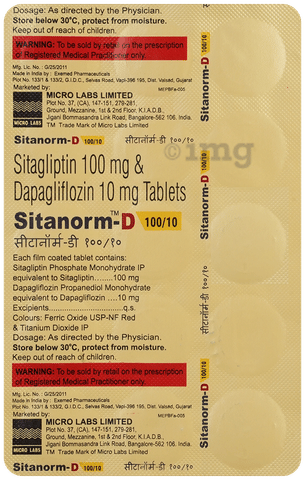 Sitanorm-D 100/10 Tablet image