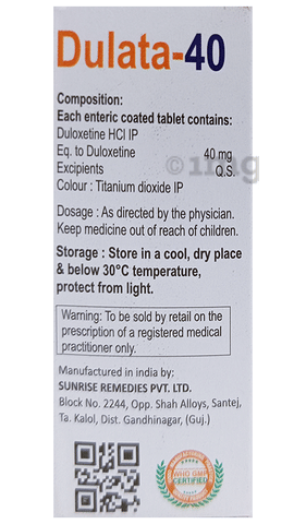 Dulata 40mg Tablet image