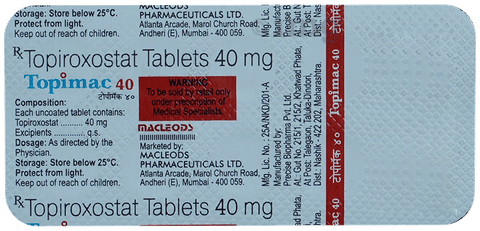 Topimac 40 Tablet image