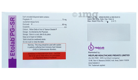 Etolab PG-SR Tablet image