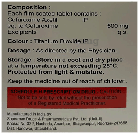 Cefra 500 Tablet image