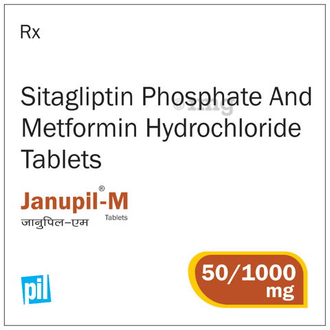 Janupil-M 50/1000mg Tablet image