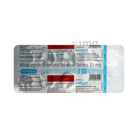 बेग्रोईज 25mg टैबलेट ईआर image बेग्रोईज 25mg टैबलेट ईआर image