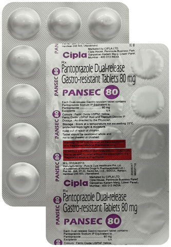 Pansec 80 Tablet image
