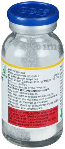 Merotrol 500mg Injection image