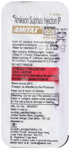 Amitax 500mg Injection image Amitax 500mg Injection image