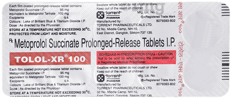 Tolol -XR 100 Tablet image