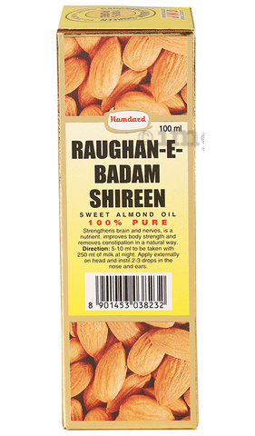 Hamdard Roghan Badam Shirin Oil: Buy bottle of 100 ml Oil at best price in  India | 1mg