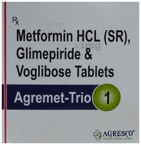 Agremet-Trio 1 Tablet SR image Agremet-Trio 1 Tablet SR image