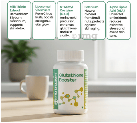 does glutathione damage kidney Nutrazen Glutathione Booster Tablet ( 30 Each ): Buy combo pack of 2.0  bottles at best price in India