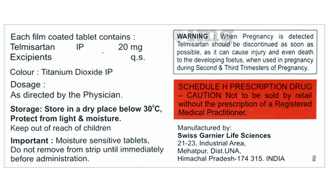 Dansartan 20 Tablet image