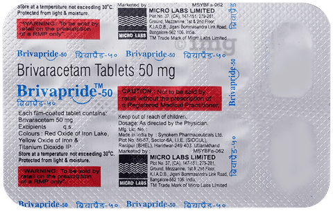 Brivapride 50mg Tablet image Brivapride 50mg Tablet image
