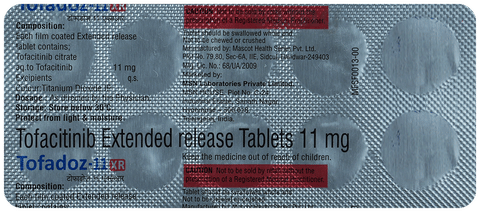 Tofadoz 11 XR Tablet image