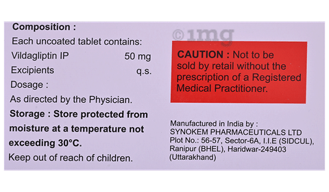 Nugliptin 50 Tablet image