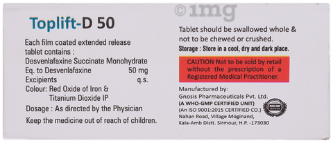Toplift D 50mg Tablet image Toplift D 50mg Tablet image