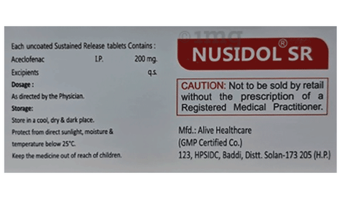 Nusidol SR Tablet image