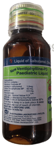 New Ventiphylline PD 1.5 mg/50 mg/0.5 mg Syrup