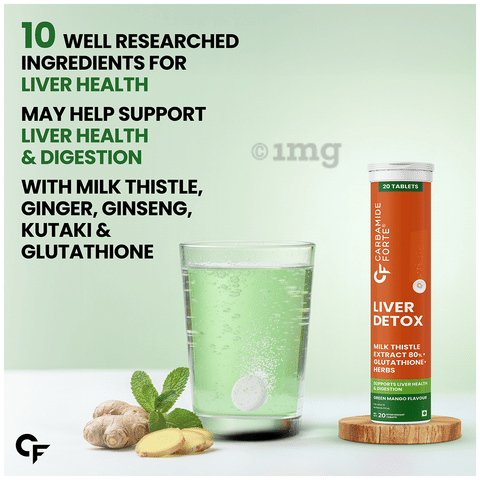 mango herbs glutathione Carbamide Forte Liver Detox Effervescent Tablet for Adults (20 Each) Green  Mango: Buy box of 1.0 Bottle at best price in India