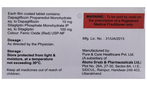 Sitapep D 10/100 Tablet image