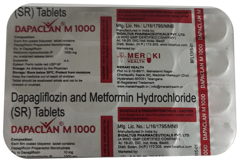 Dapaclan M 1000 Tablet SR image Dapaclan M 1000 Tablet SR image